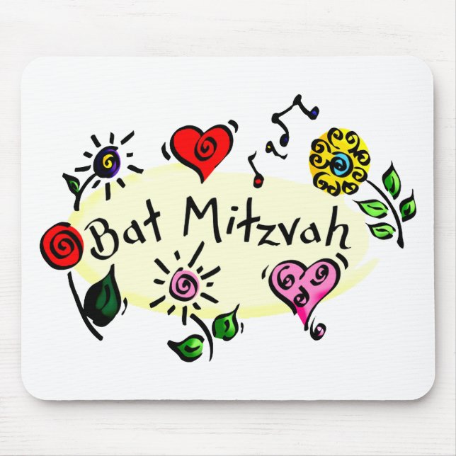 Bat Mitzvah Mouse Mat (Front)