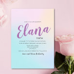 Bat Mitzvah Ombre Watercolor Invitation<br><div class="desc">Celebrate your not-so-little-one's coming of age and invite your family to watch the challah get sliced with this custom bat mitzvah invitation.</div>