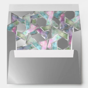 Bat Mitzvah Pastel Star of David on Any Colour Envelope
