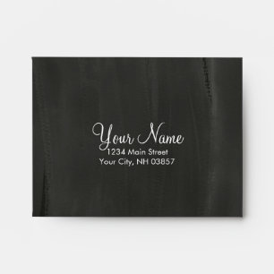 Bat Mitzvah Pink Turquoise Green Stars Chalkboard Envelope