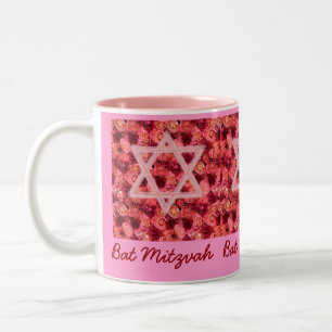 Bat Mitzvah Rose Star Mug