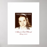 Bat Mitzvah Sign In Party Board poster<br><div class="desc">Bat Mitzvah sign-in party board. Customize with your photo and let your guests write a memory on your special day. Thank you for looking at Happy foods designs!</div>