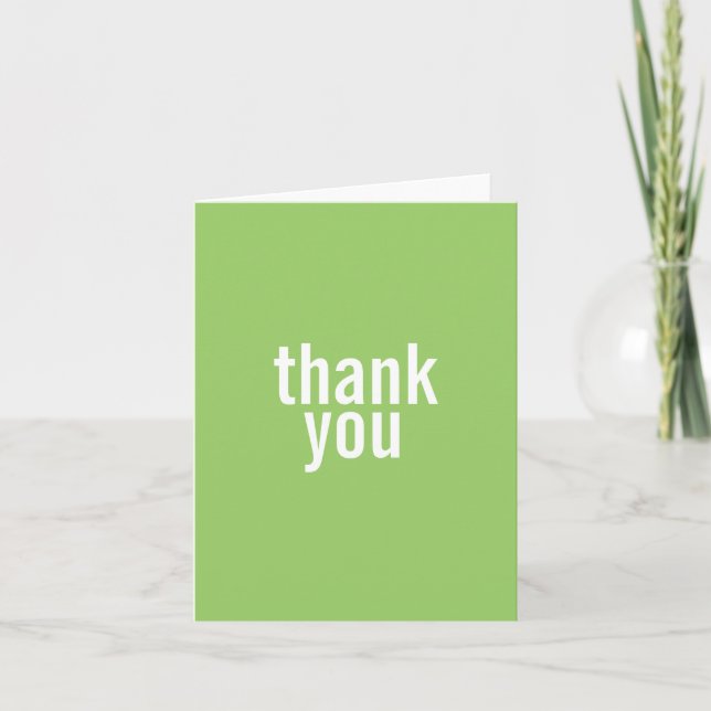 Bat Mitzvah Thank You Cards {Light Green} (Front)