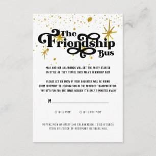 Bat Mitzvah Transportation Details Card