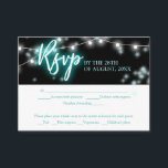 Bat Mitzvah Turquoise Neon Themed RSVP Enclosure Card<br><div class="desc">We’re excited to introduce our modern calligraphy neon-inspired suite for a glow Bar or Bat Mitzvah! This fun collection includes everything you need, from napkins and paper plates to a welcoming sign and more. If you have any questions or need help with personalization, just send us a message. PLEASE NOTE:...</div>