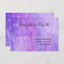 Bat Mitzvah Watercolor Streak Purple Star of David