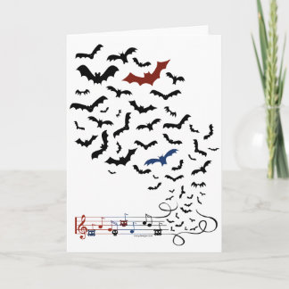 Bat Music Design 2 Card