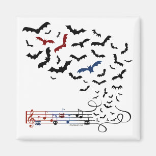 Bat Music Design 2 Magnet