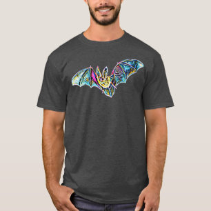 Bat Night Motif Vampire Halloween Wing flying Mamm T-Shirt