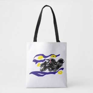 Bat night tote bag