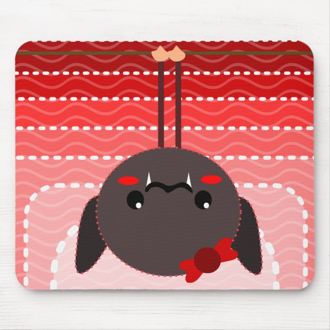 bat on a wire vampire mouse mat (Front)