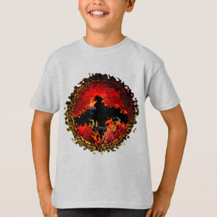 Bat on Fire Digital Art T-Shirt