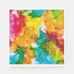 Bat or Bar Mitzvah A Splash of Colour Napkins