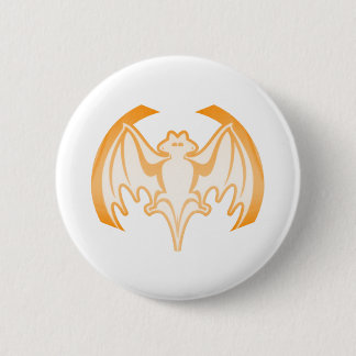 Bat Orange Inv The MUSEUM Zazzle Gifts 6 Cm Round Badge