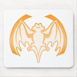Bat Orange Inv The MUSEUM Zazzle Gifts Mouse Mat