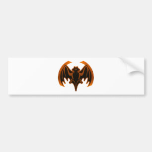 Bat Orange The MUSEUM Zazzle Gifts Bumper Sticker