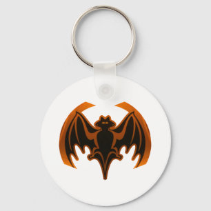 Bat Orange The MUSEUM Zazzle Gifts Key Ring