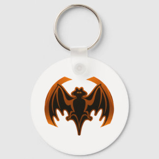 Bat Orange The MUSEUM Zazzle Gifts Key Ring