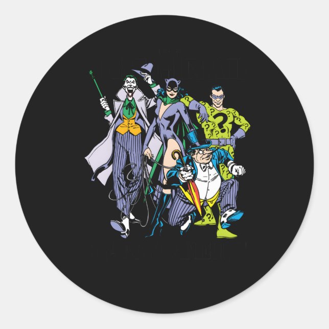 Bat Original Gangsters Classic Round Sticker (Front)