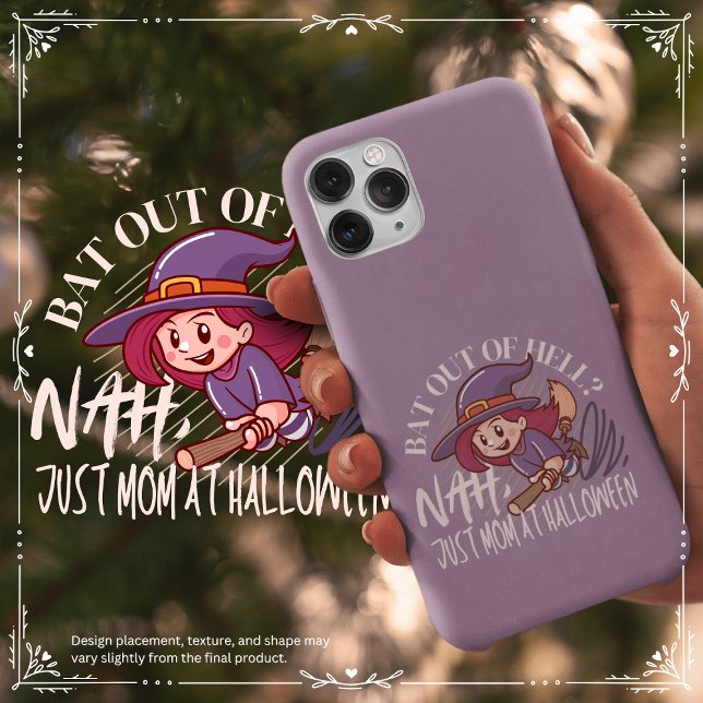 Bat Out of Hell? Nah, Just Mum at Halloween Case-Mate iPhone Case (Bat Out of Hell? Nah, Just Mom at Halloween Cover from The Beekeeper Store)