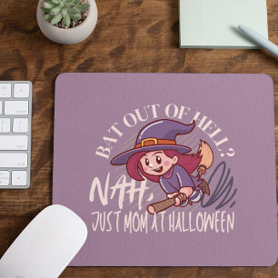 Bat Out of Hell? Nah, Just Mum at Halloween Mouse Mat