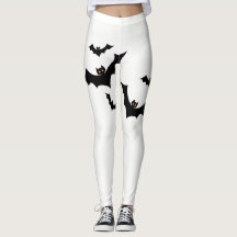 Bat Pattern Halloween Leggings