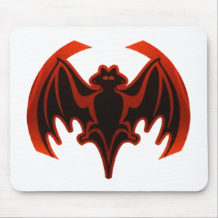 Bat Red The MUSEUM Zazzle Gifts Mouse Mat