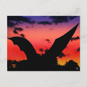Bat Sculpture near S. Congress Bridge, Austin, TX Postcard
