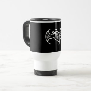 Bat-shaped paulownia travel mug