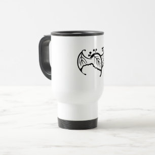 Bat-shaped paulownia travel mug