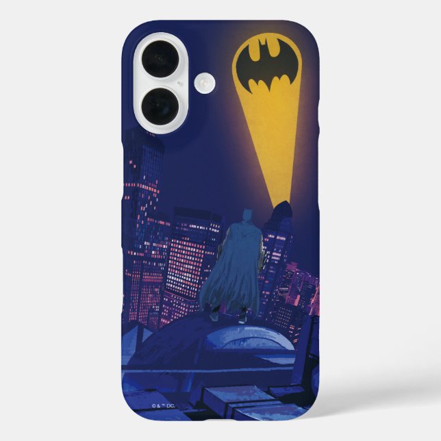 Bat Signal Over Gotham Case-Mate iPhone Case (Back)