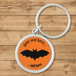 Bat Silhouette Key Ring