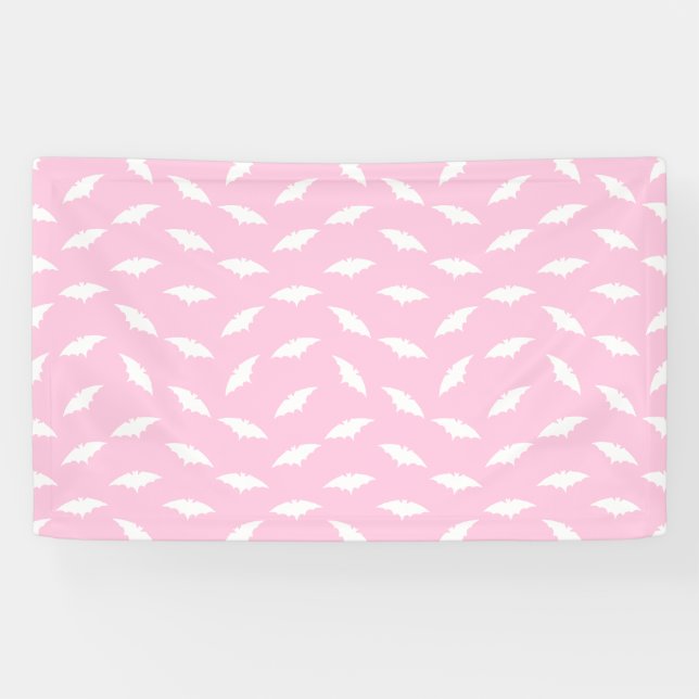Bat Silhouette Shape Art Pattern Halloween Bats Banner (Horizontal)