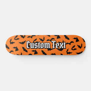 Bat Silhouettes Pattern Skateboard