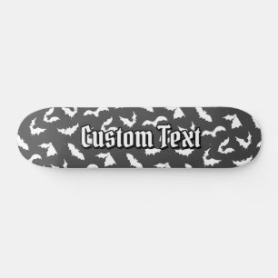 Bat Silhouettes Pattern Skateboard