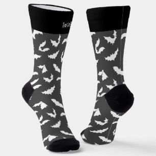 Bat Silhouettes Pattern Socks
