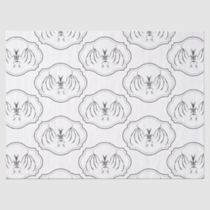 Bat Skeleton Goth Spooky Tissue Paper