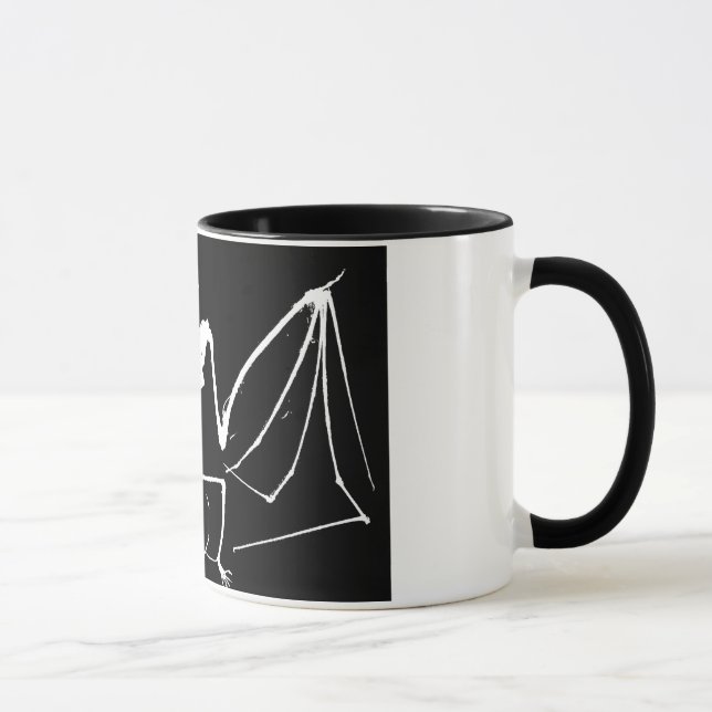 Bat skeleton mug (Right)