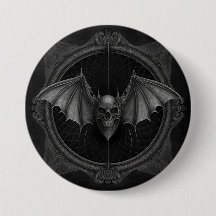 Bat Skull Gothic Dark, Ai Generated Design