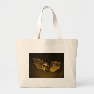 Bat Skull Large Tote Bag