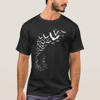 Bat Sky Kittens Bats Cute Halloween Bats T-Shirt