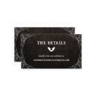 Bat & Spiderwebs Goth Halloween Wedding Details