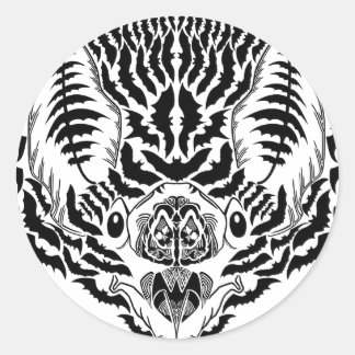 Bat Spirit Animal Classic Round Sticker