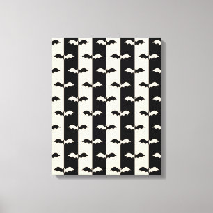 Bat Stripes Canvas Print