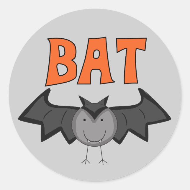 BAT T-shirts and Gifts Classic Round Sticker (Front)