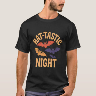 Bat-Tastic Night Flying Bat Halloween T-Shirt