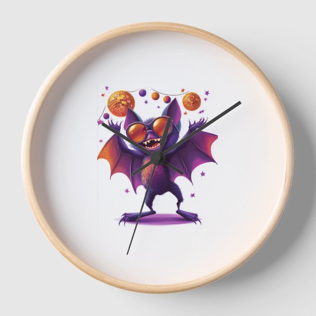  Bat-tastic Party Clock (Front)