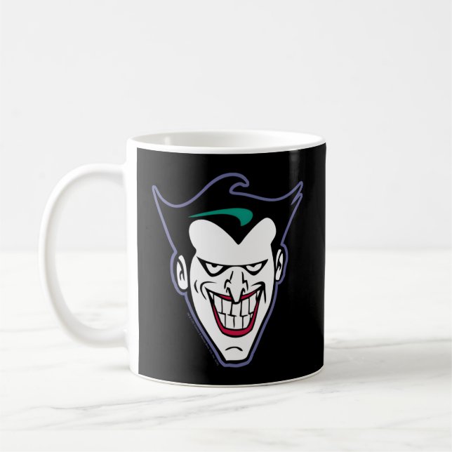 Bat The Animated Series Joker Face Coffee Mug (Left)
