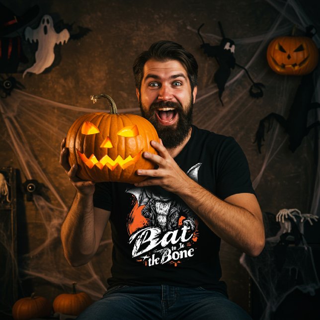 Bat to the Bone – Funny Cool Bat Halloween T-Shirt (Creator Uploaded)