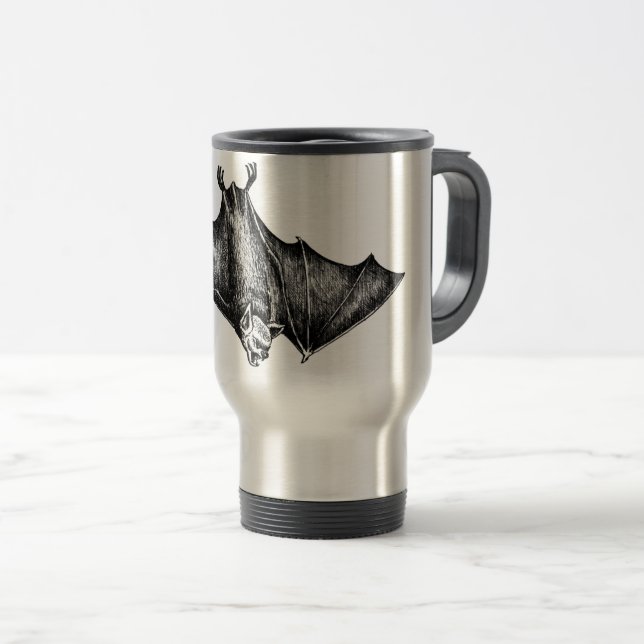 bat travel mug (Front Right)